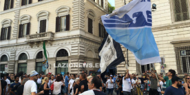 14072016 TIFOSI lazio protesta a roma