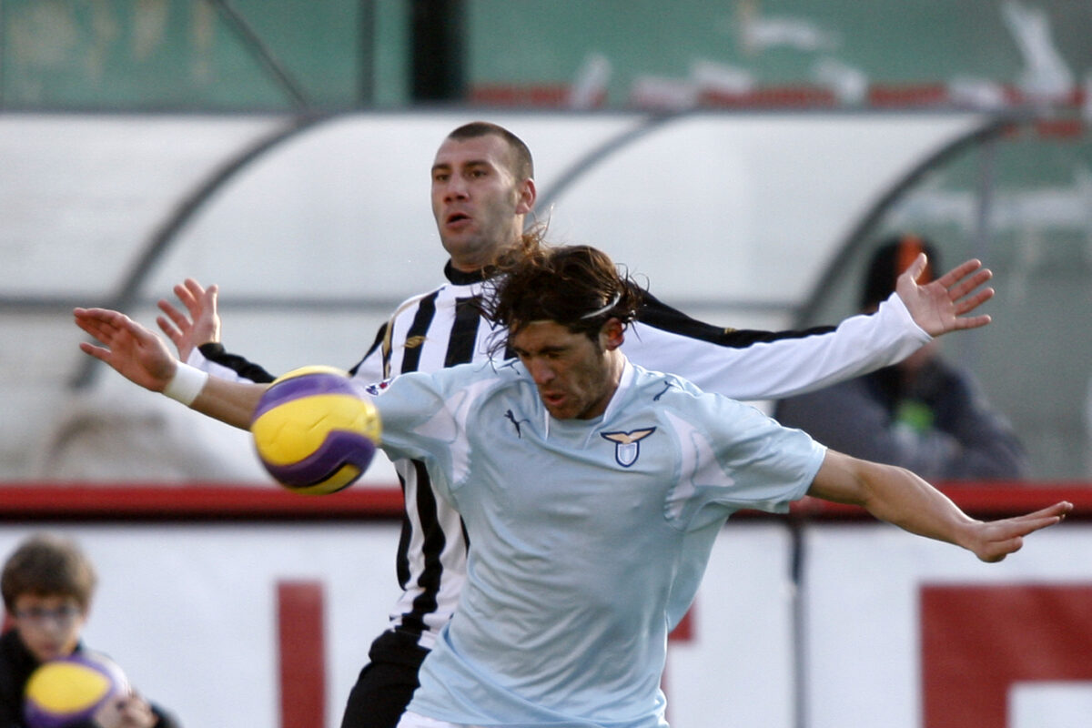Guglielmo Stendardo con la maglia della Lazio