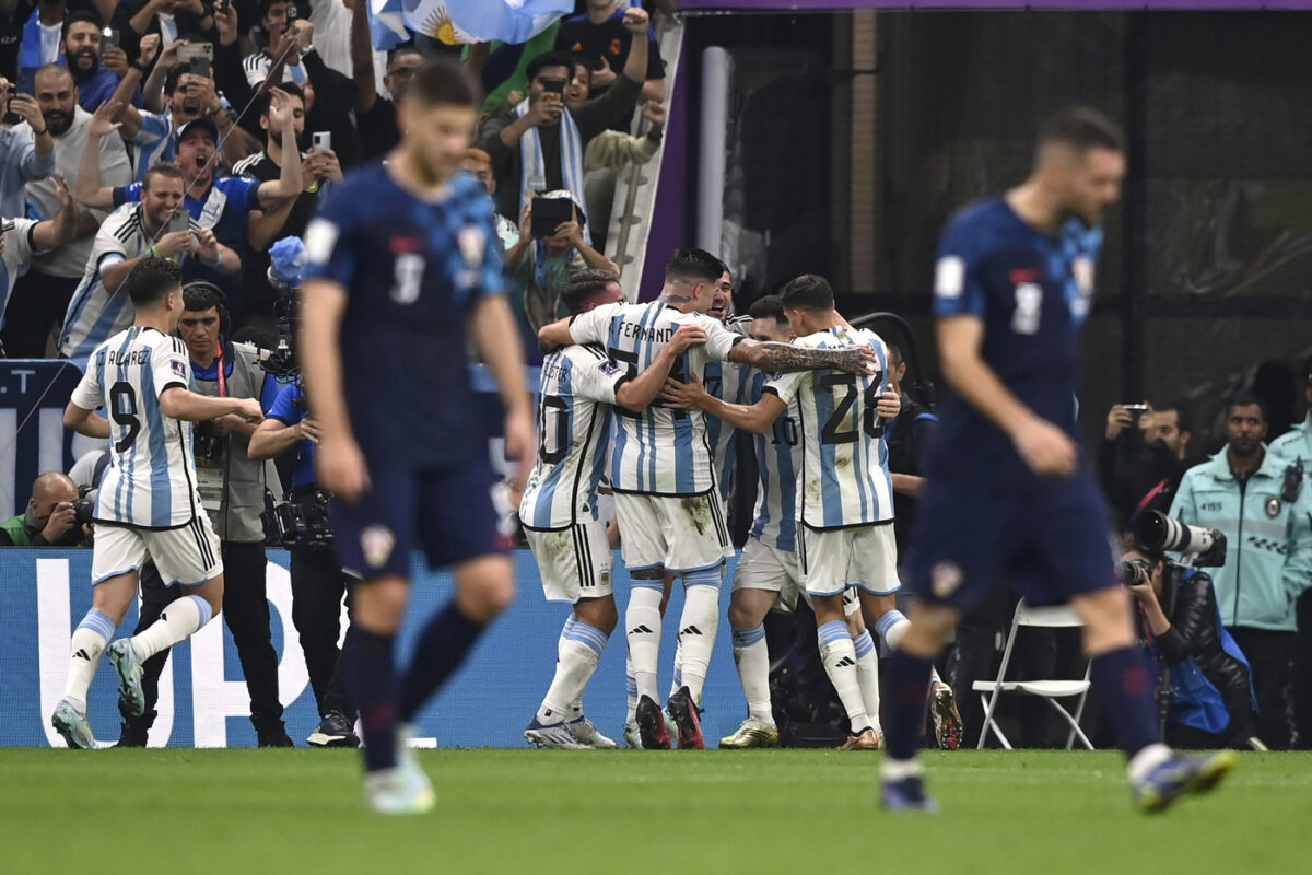 Argentina festeggia vittoria sulla Croazia
