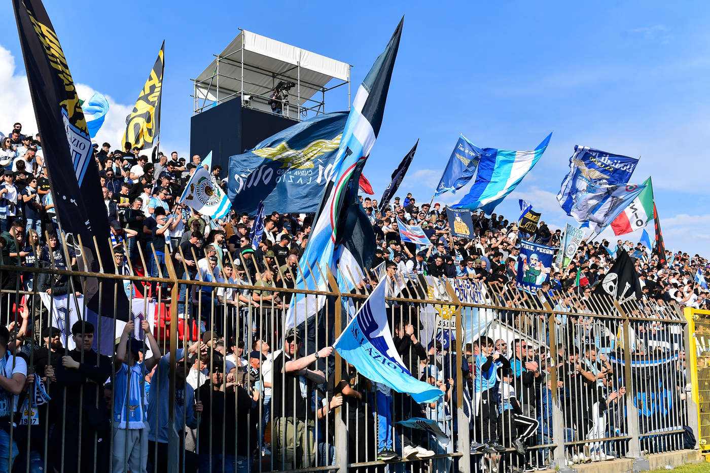 Tifosi della Lazio in trasferta: sono attesi al Picco di La Spezia