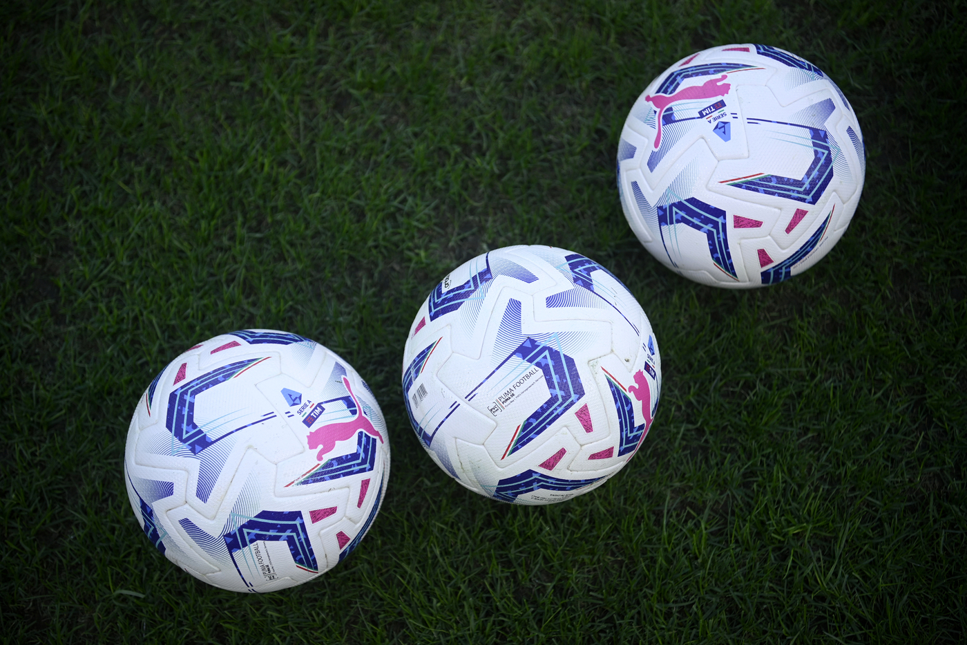 Tre palloni della Serie A