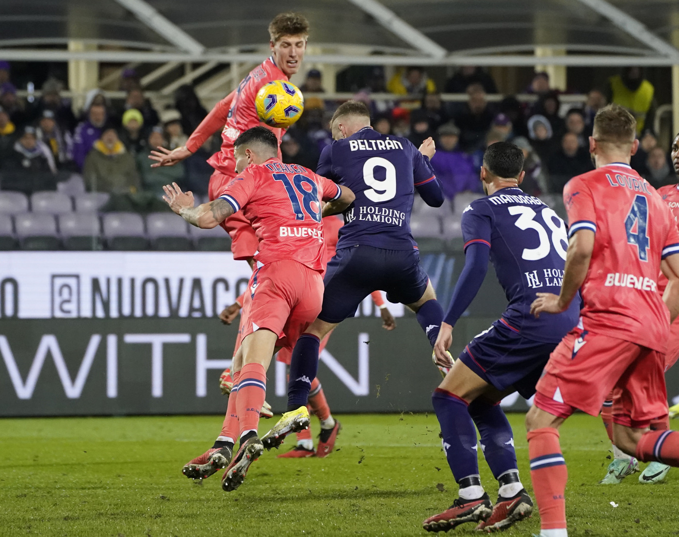 Fiorentina e Udinese in campo