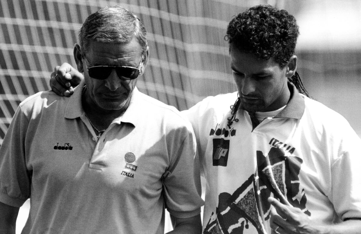 Gigi Riva e Roberto Baggio.